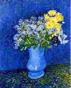 Vincent Van Gogh Vase with Lilacs, Daisies Anemones oil